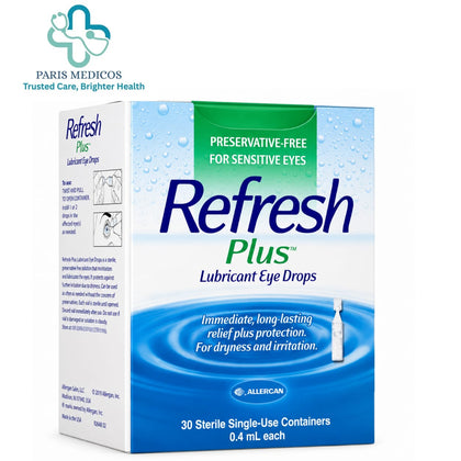 Refresh Plus Lubricant Eye Drops (30 Single-Use Containers)