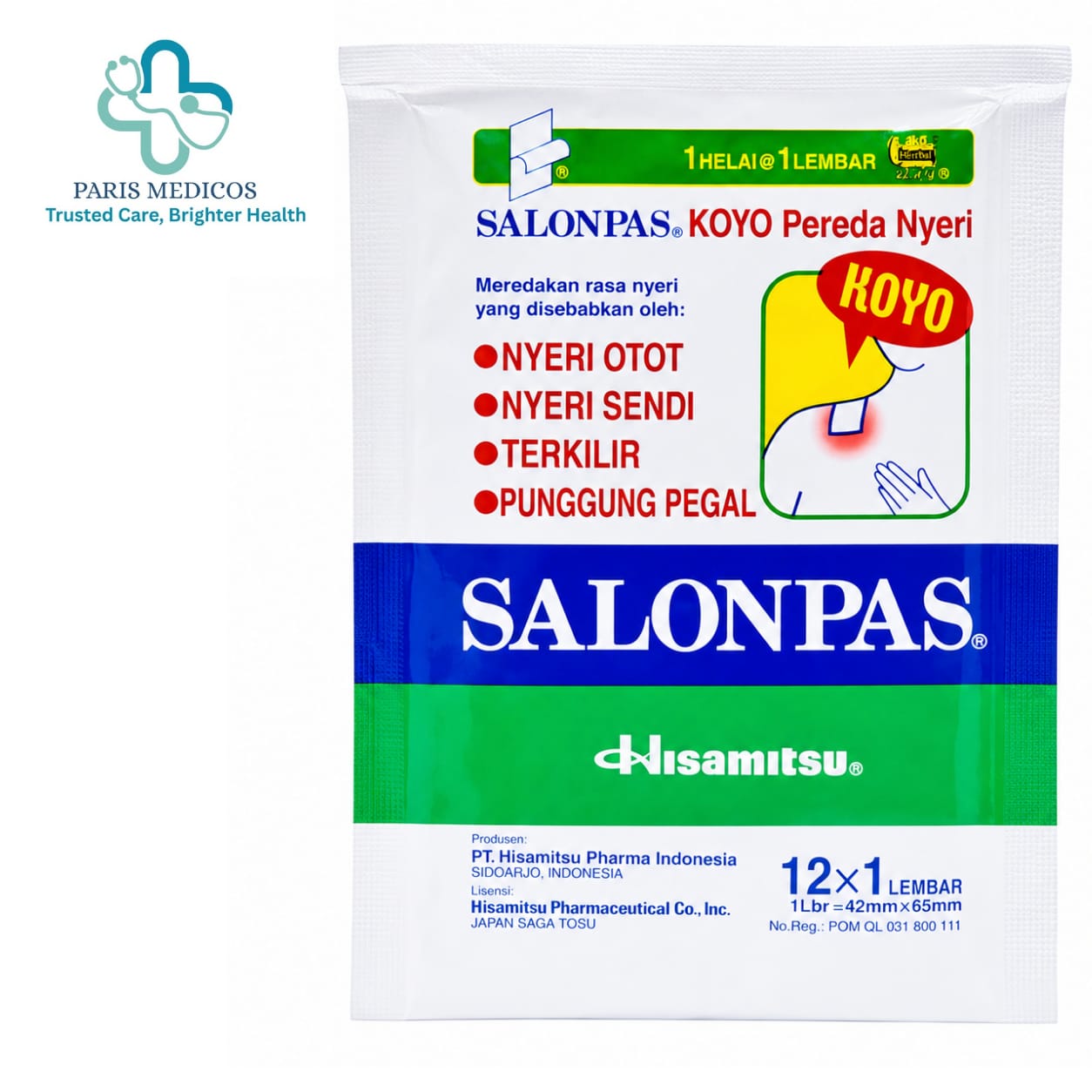 Salonpas Koyo Pain Relief Patch (12 Sheets)