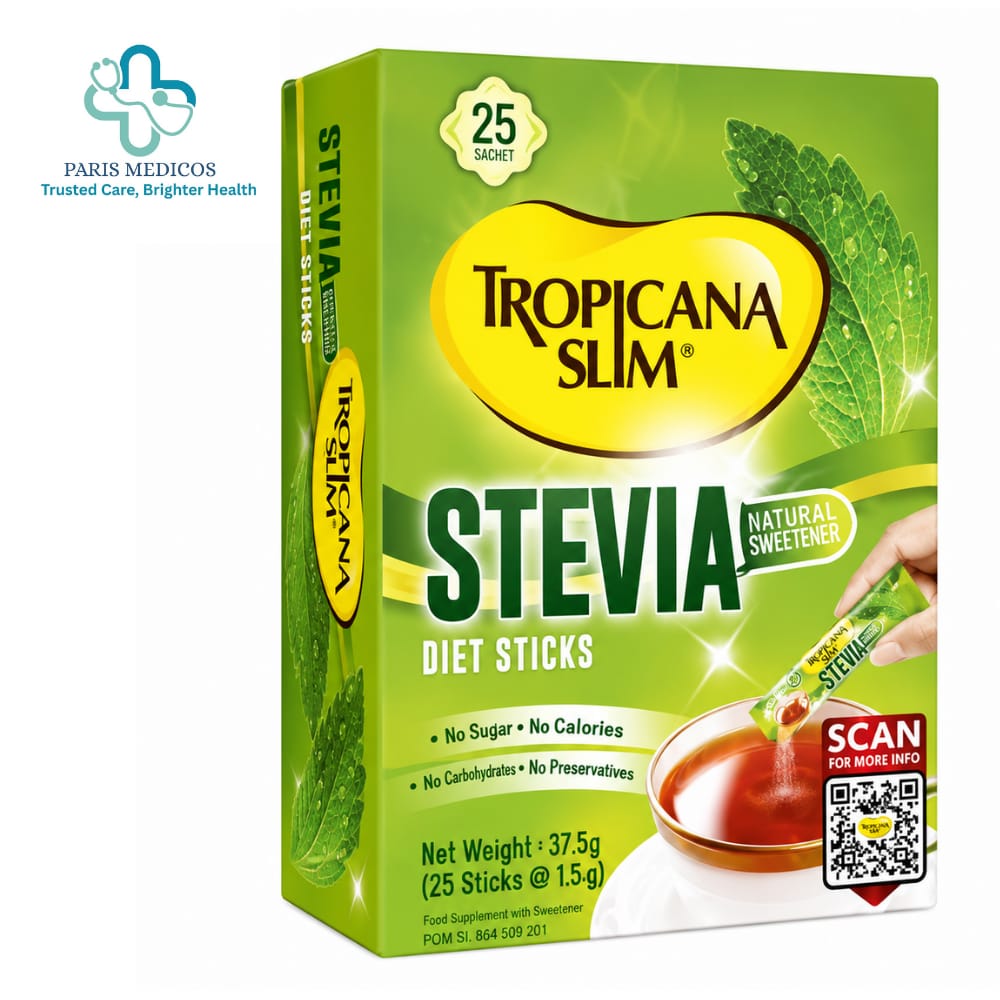 Tropicana Slim Stevia Diet Sticks 37.5g (25 Sticks x 1.5g)