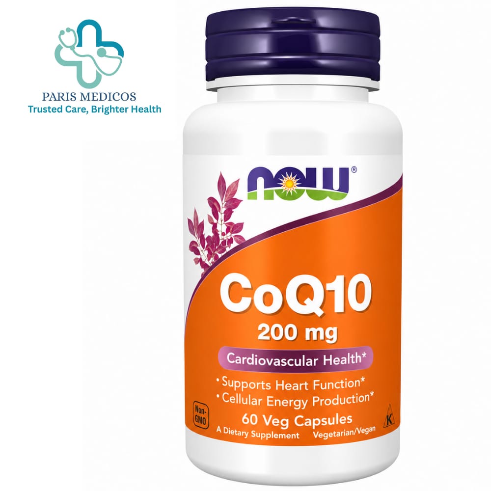 NOW CoQ10 200 mg – 60 Veg Capsules