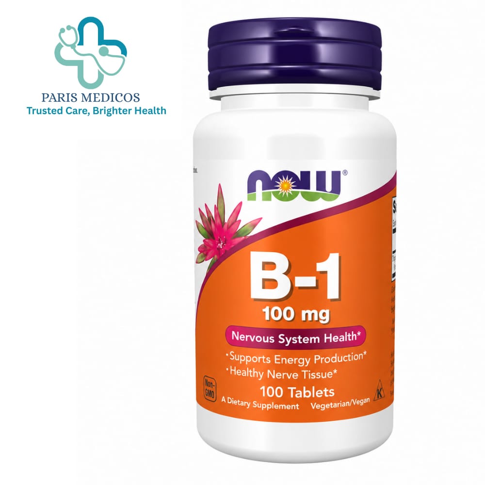 NOW B-1 100 mg – 100 Tablets