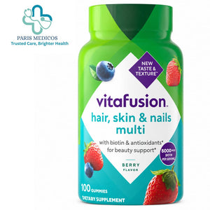 Vitafusion Hair, Skin & Nails Multi Gummies – Berry Flavor (100 Gummies)
