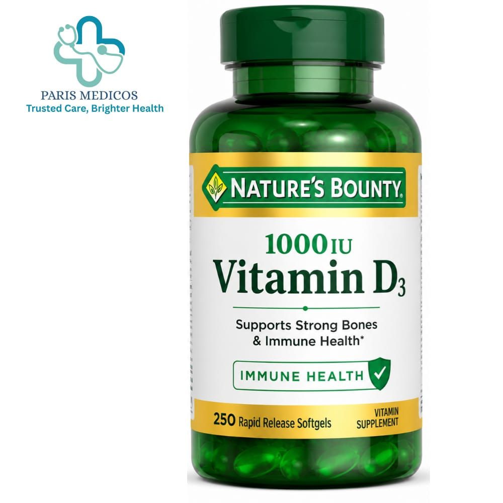 Nature's Bounty Vitamin D3 1000 IU (250 Softgels)