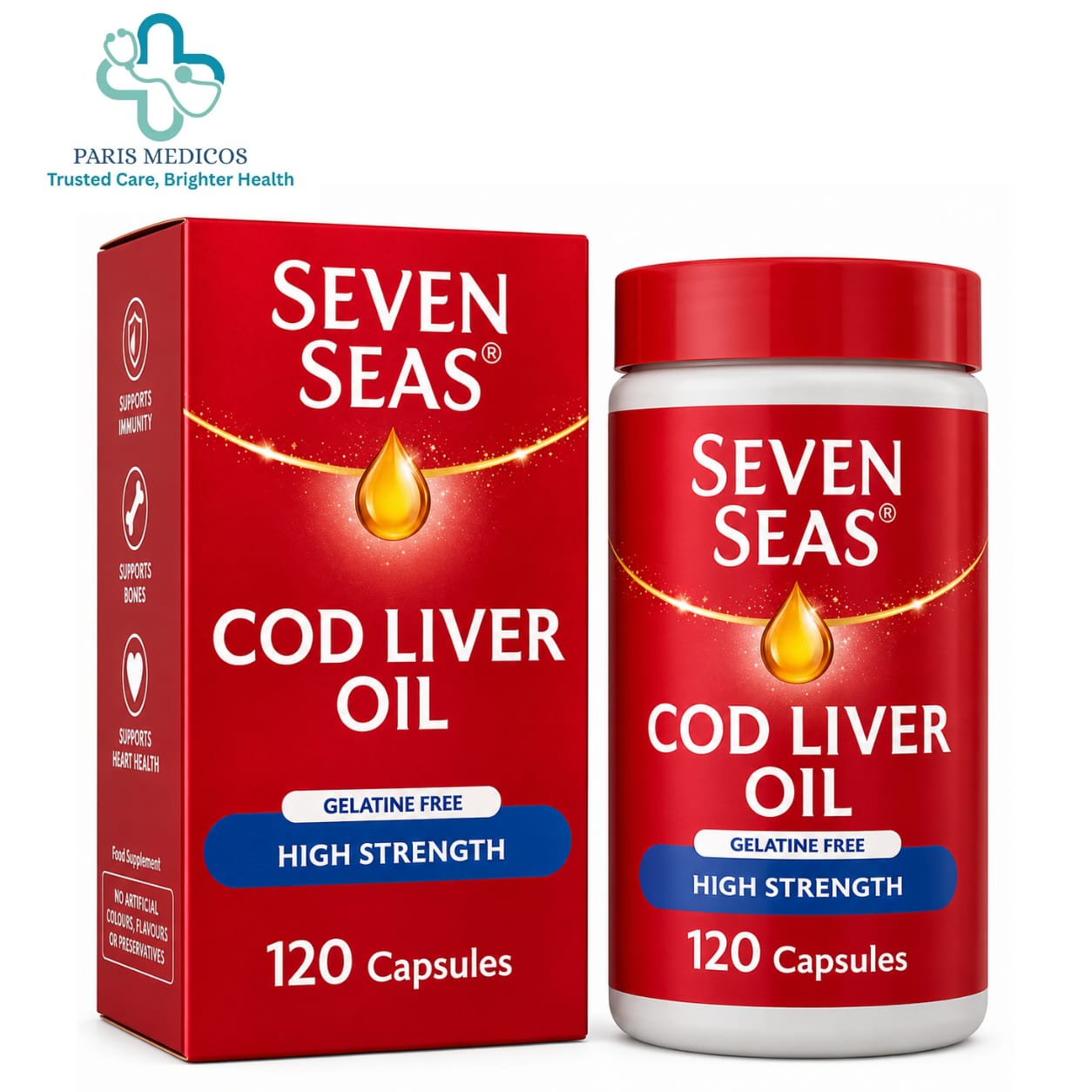Seven Seas Original Cod Liver Oil –120capsules