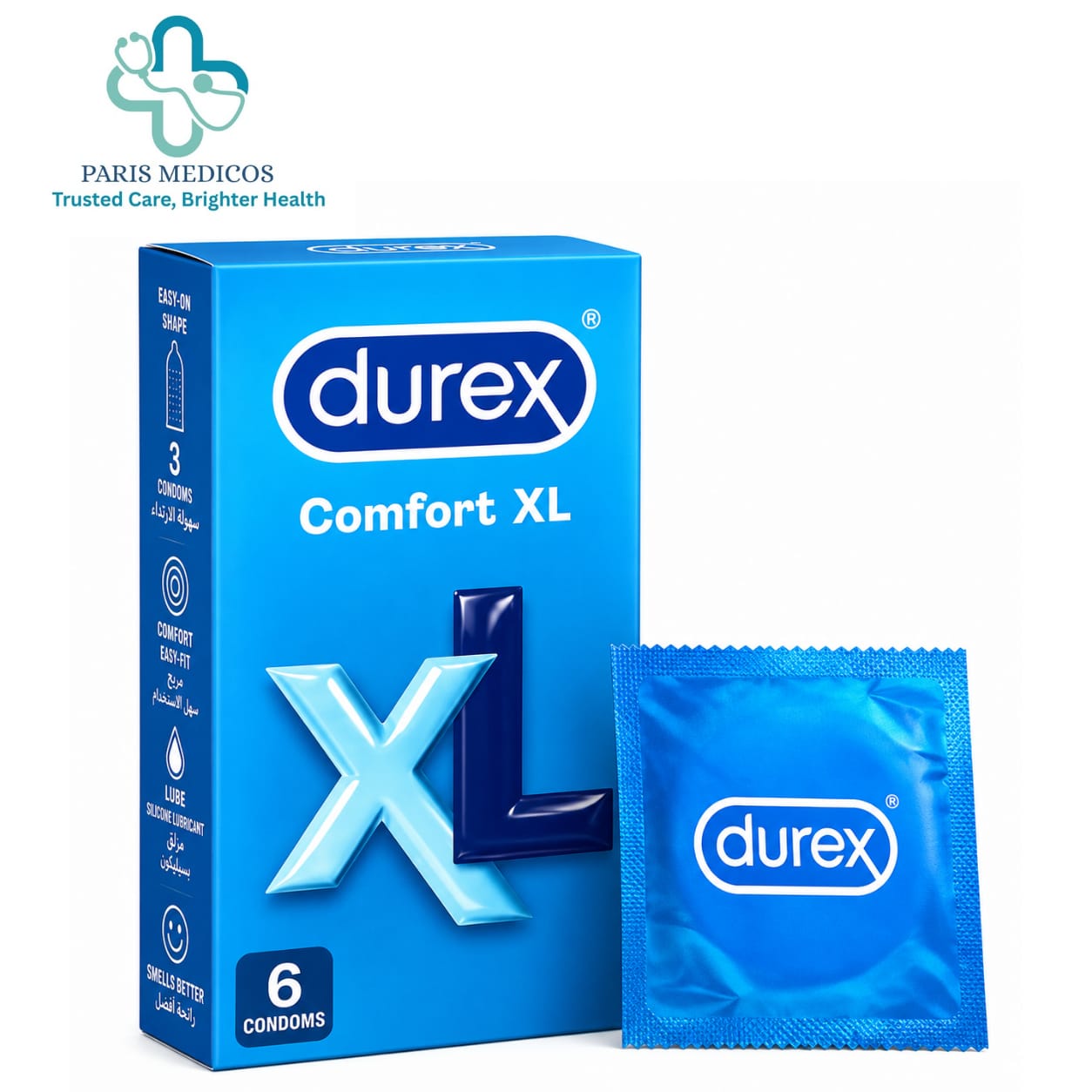 Durex Comfort XL Condoms (Pack of 6)