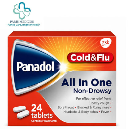Panadol Cold & Flu All In One Non-Drowsy (24 Tablets)