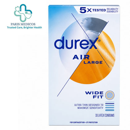 Durex Air Large Wide Fit Condoms (10 Pack)