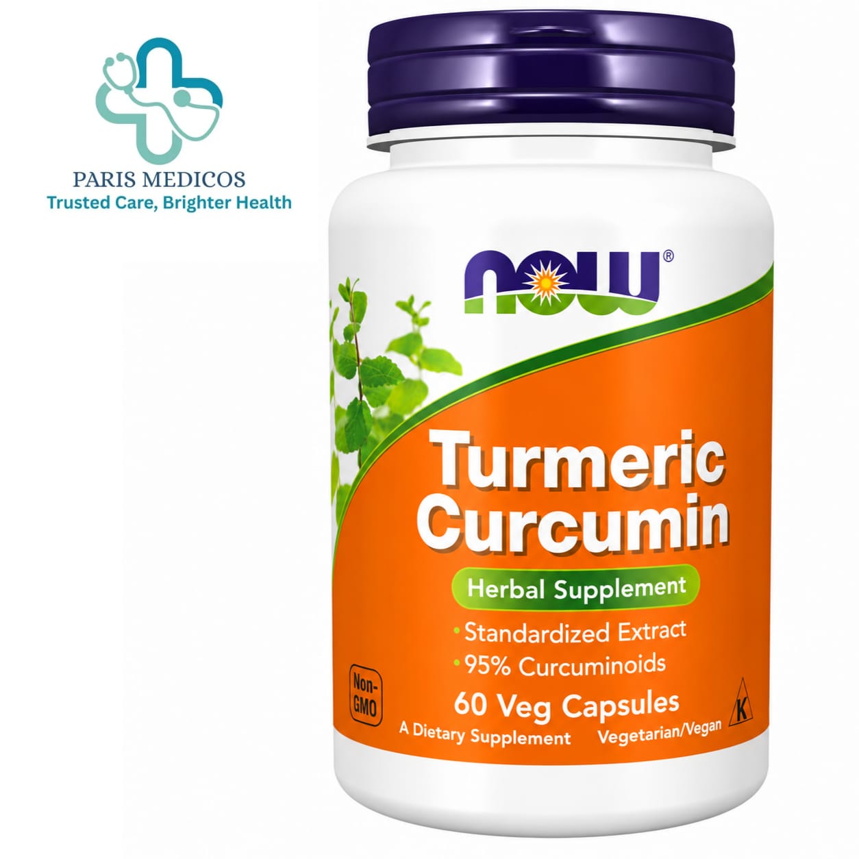 NOW Turmeric Curcumin (60 Veg Capsules)