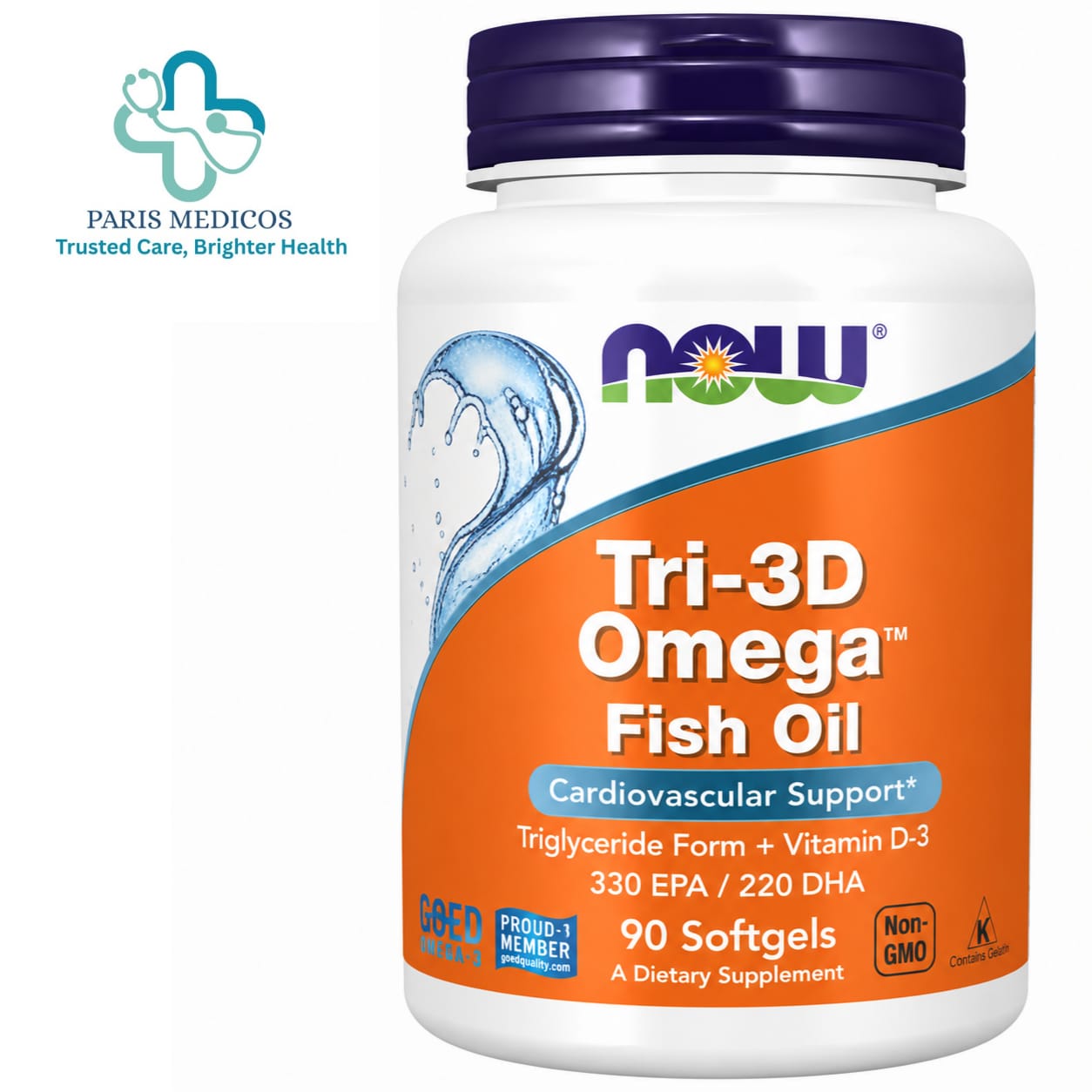 NOW Tri-3D Omega Fish Oil (90SoftGel)