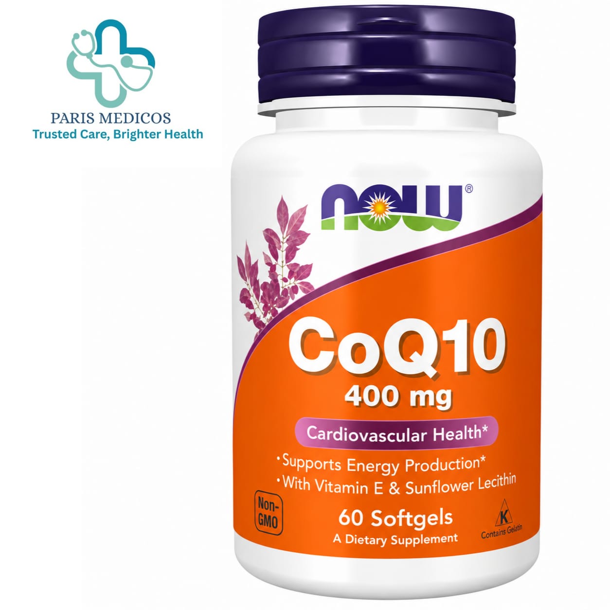 NOW Foods CoQ10 400mg (60 Veg Capsules)