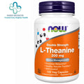 NOW Double Strength L-Theanine 200 mg – 120 Veg Capsules