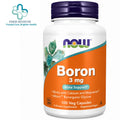 NOW Boron 3 mg – 100 Veg Capsules