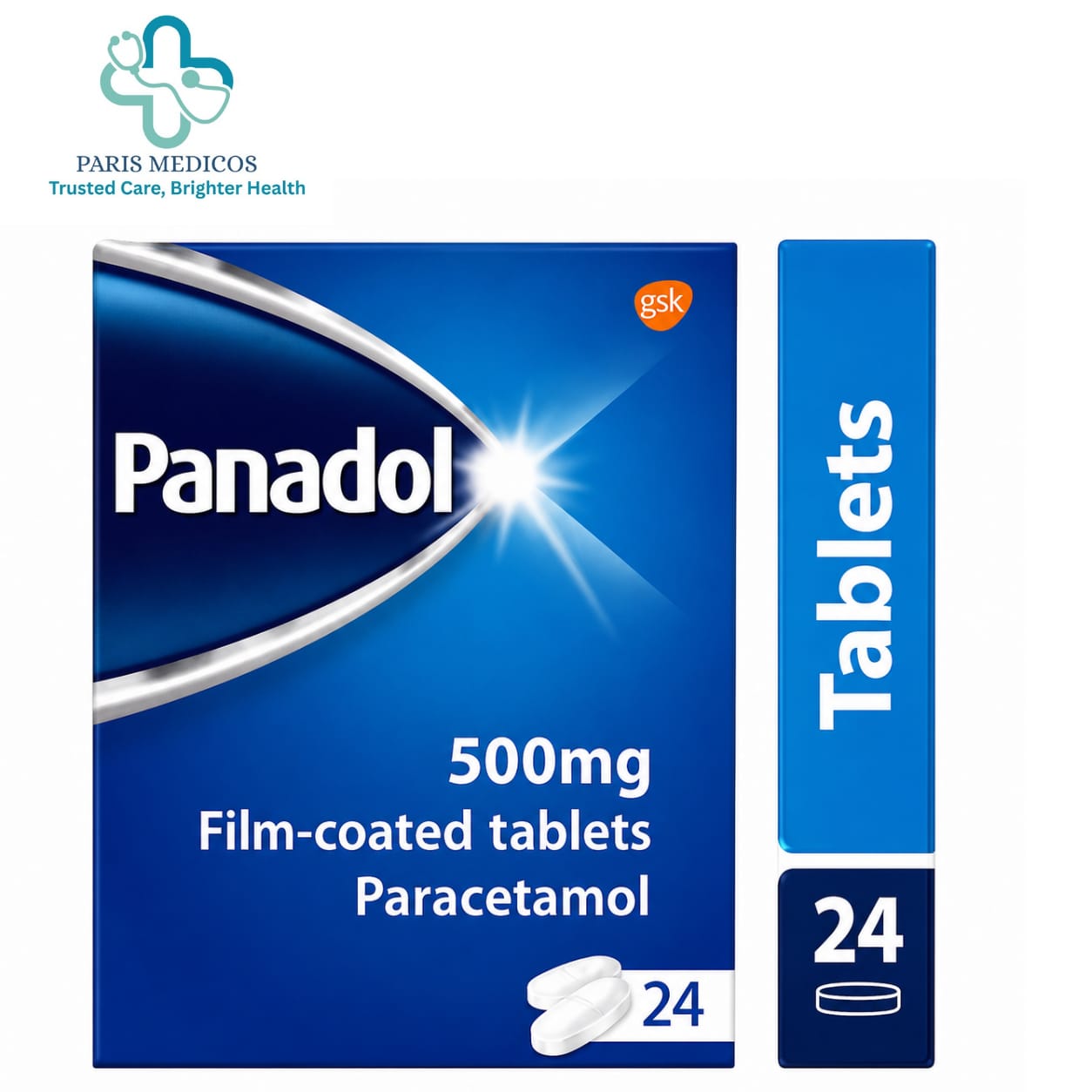 Panadol 500mg Film-Coated Tablets (24 Tablets)