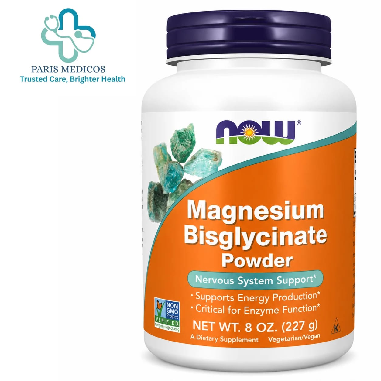 NOW Magnesium Bisglycinate Powder 227g