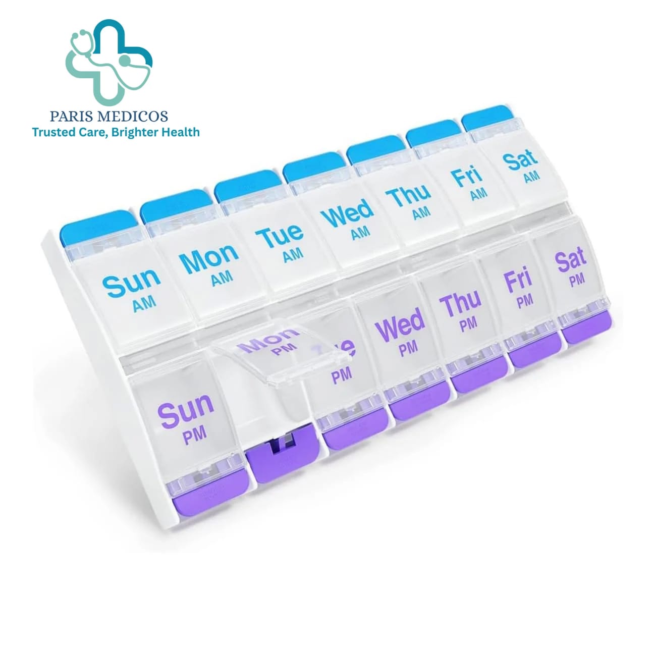 RIGHTDOSE Weekly AM/PM Pill Organizer