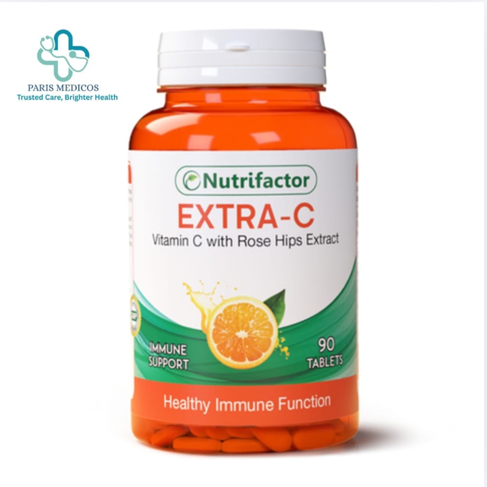 Nutrifactor Extra-C – Vitamin C with Rose Hips Extract 90 Tablets