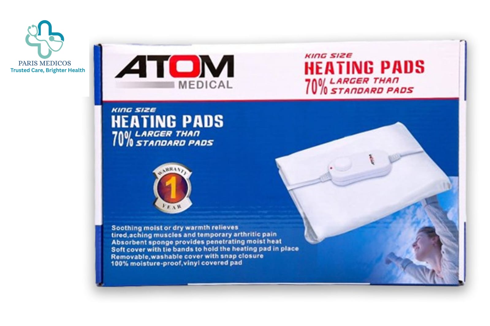 ATOM Medical King Size Heating Pad