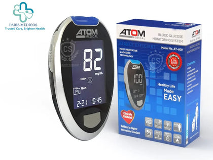 ATOM Medical Blood Glucose Monitoring System (Model AT-600)