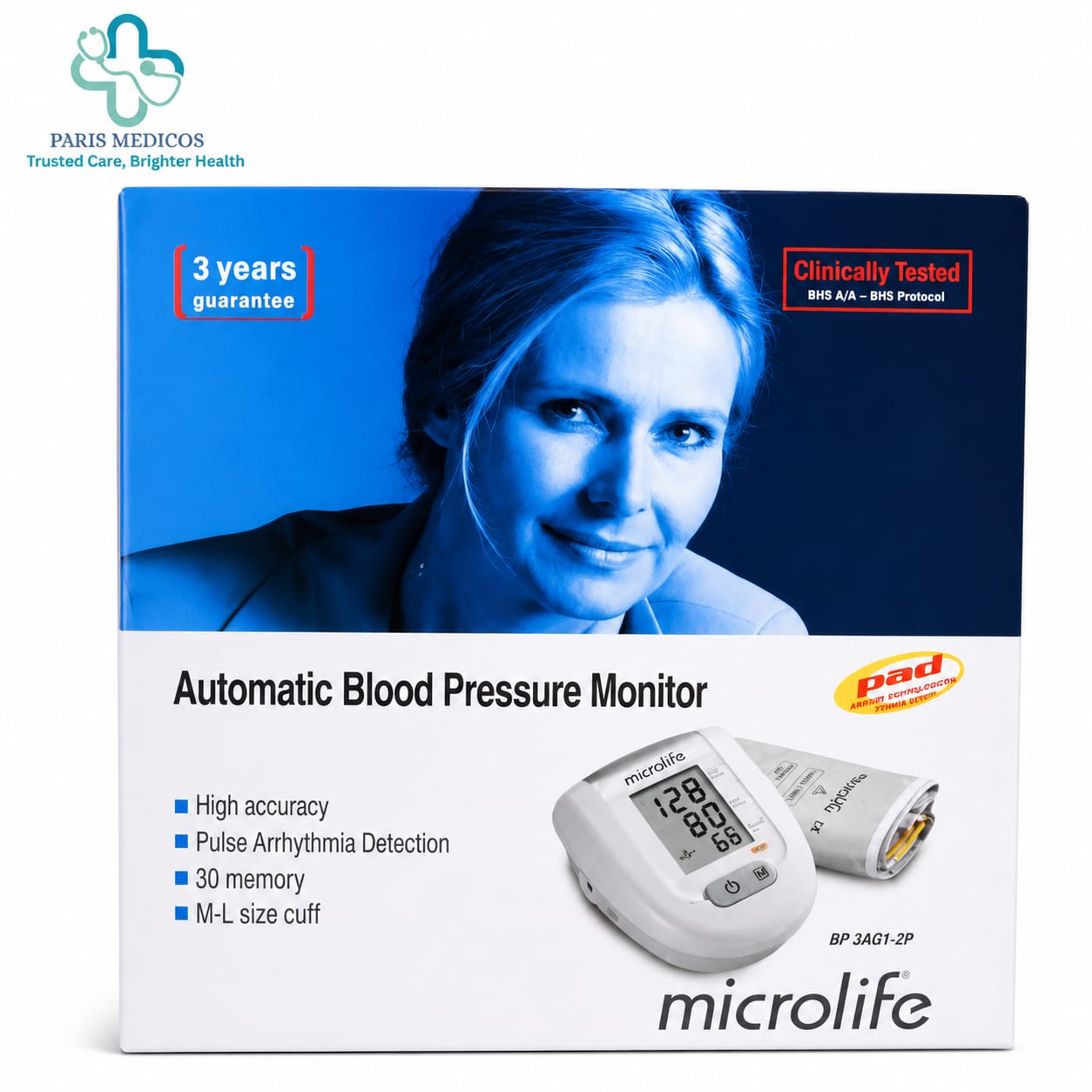 Microlife Automatic Blood Pressure Monitor 3AQ1-2P