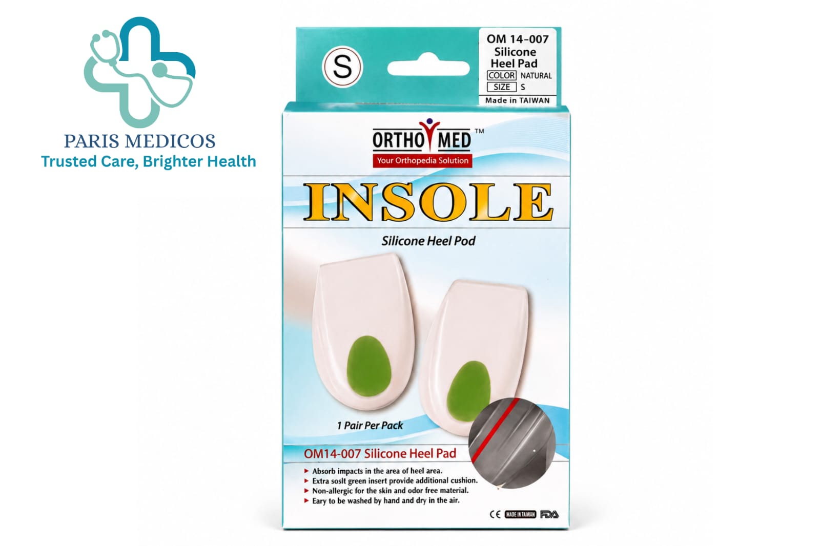 OrthoMed Silicone Heel Pad (OM 14-007)