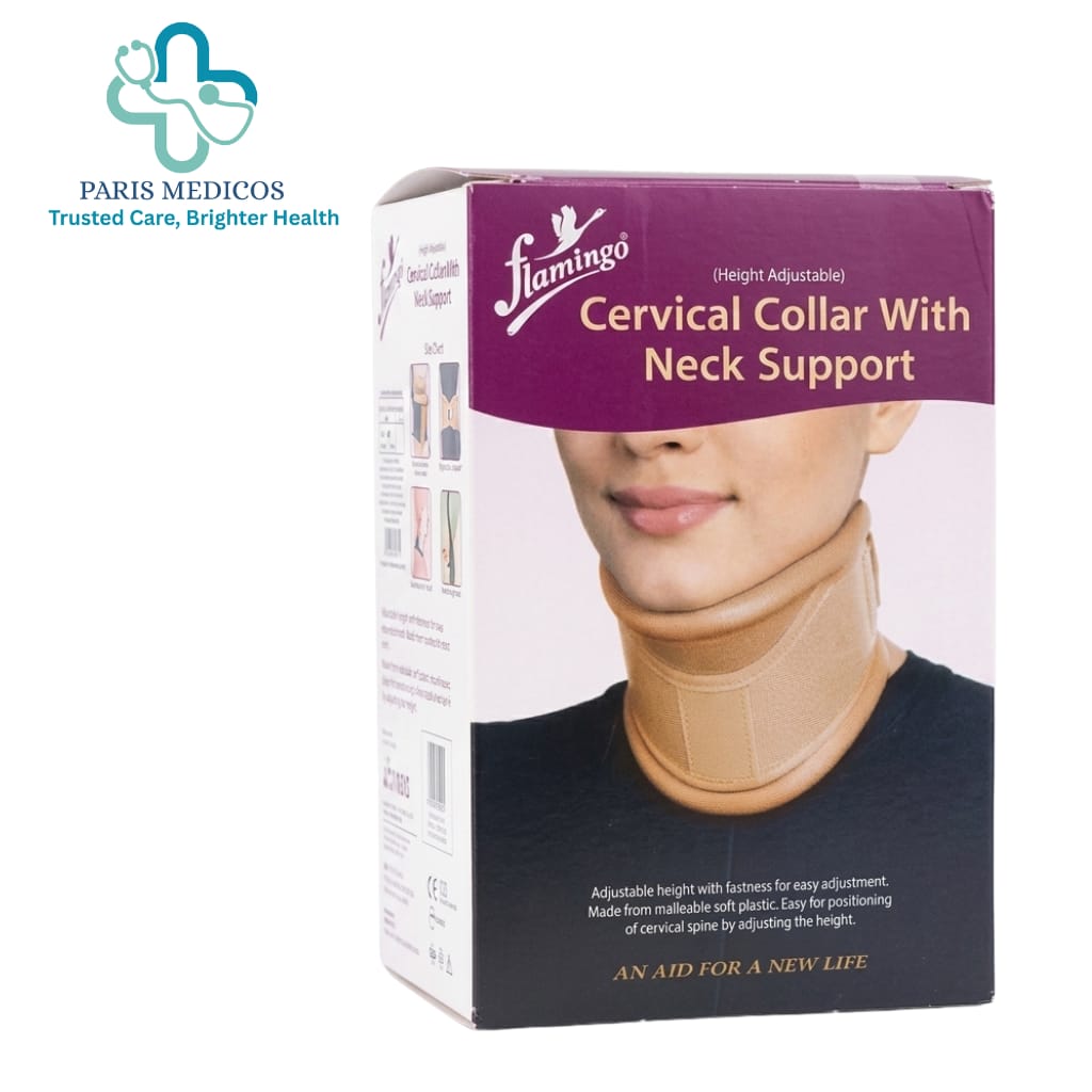 Flamingo Cervical Collar with Neck Support (Height Adjustable)