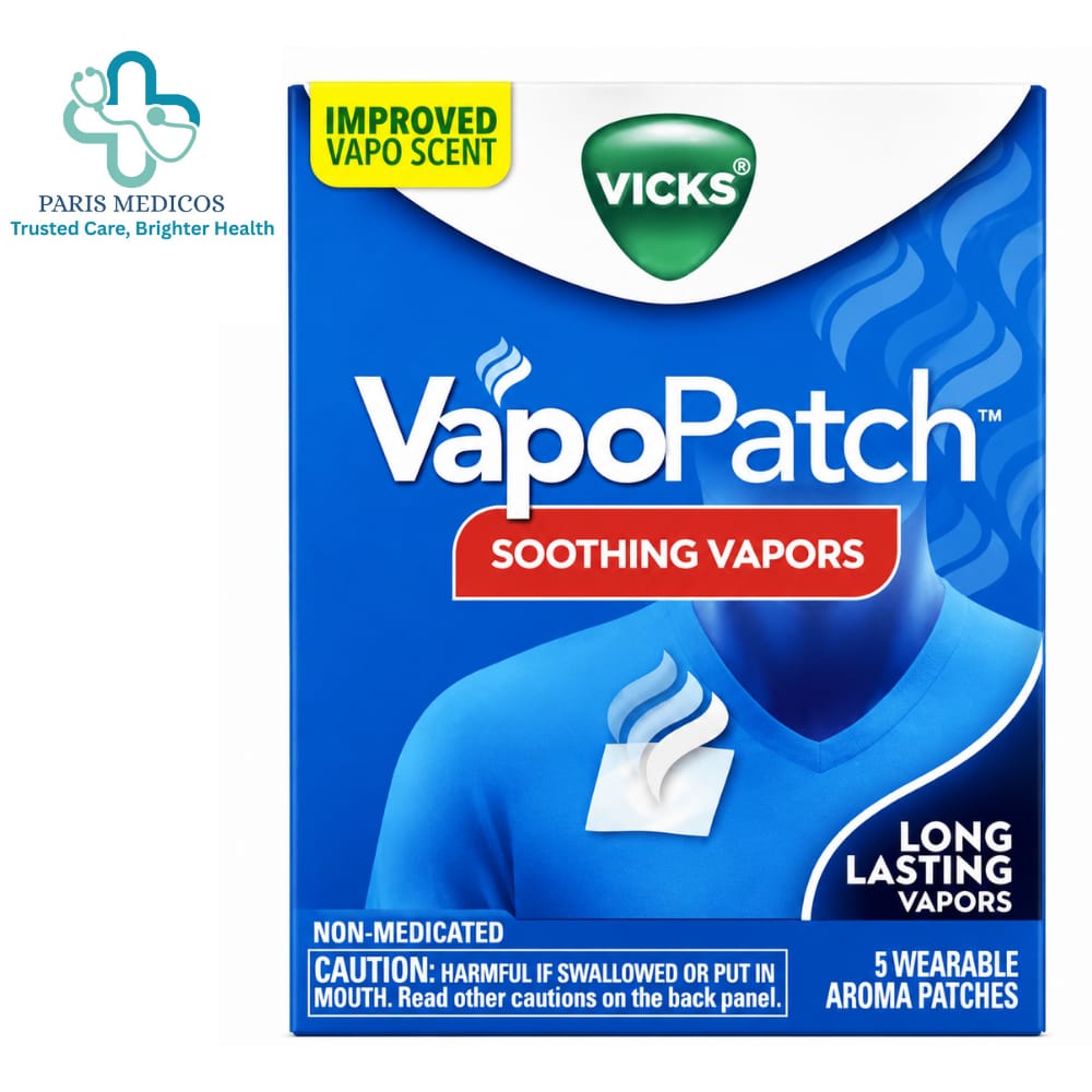 Vicks VapoPatch Soothing Vapors (5 Wearable Aroma Patches)