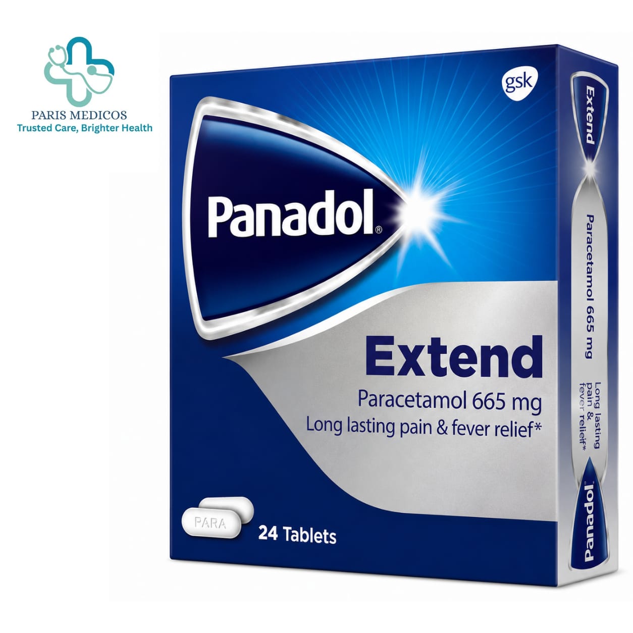 Panadol Extend Paracetamol 665mg Tablets (24 Tablets)