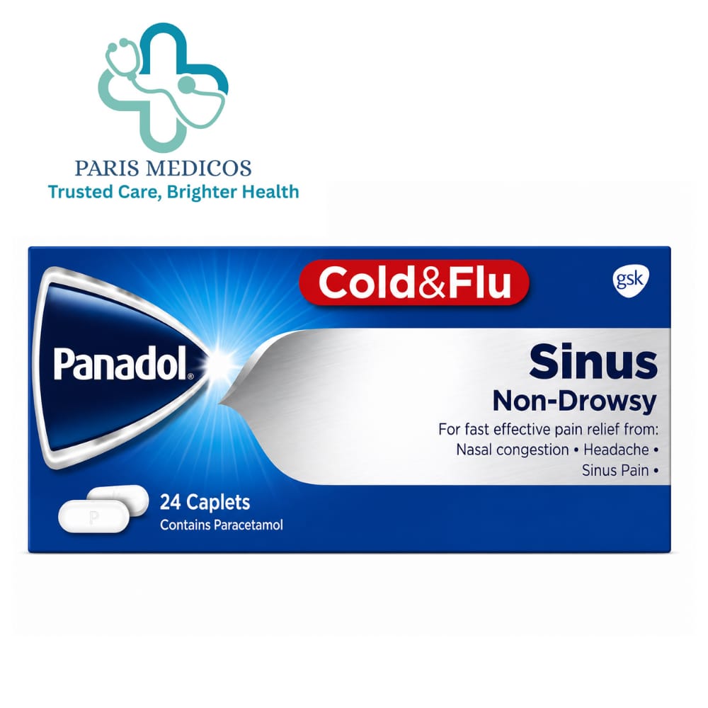 Panadol Cold & Flu Sinus Non-Drowsy Caplets (24 Caplets)