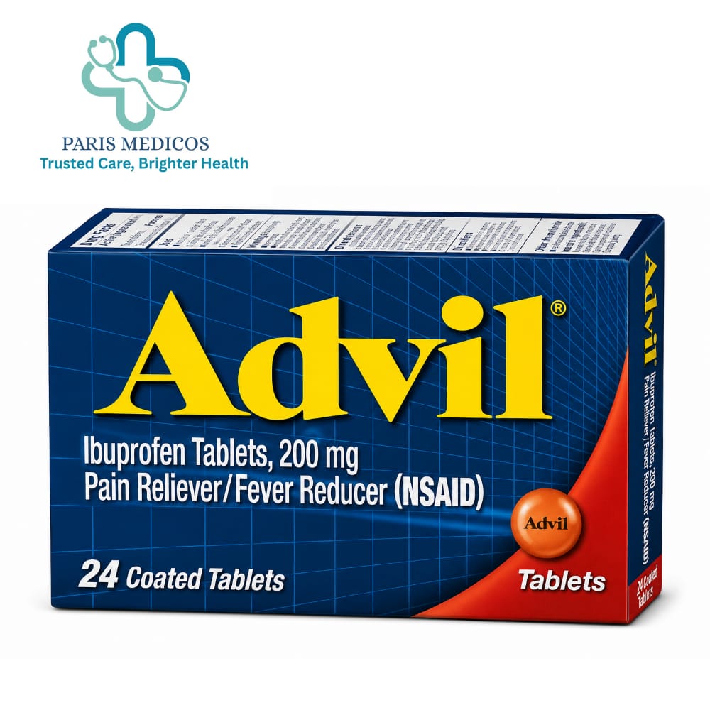 Advil Ibuprofen 200 mg Tablets (24 Coated Tablets)