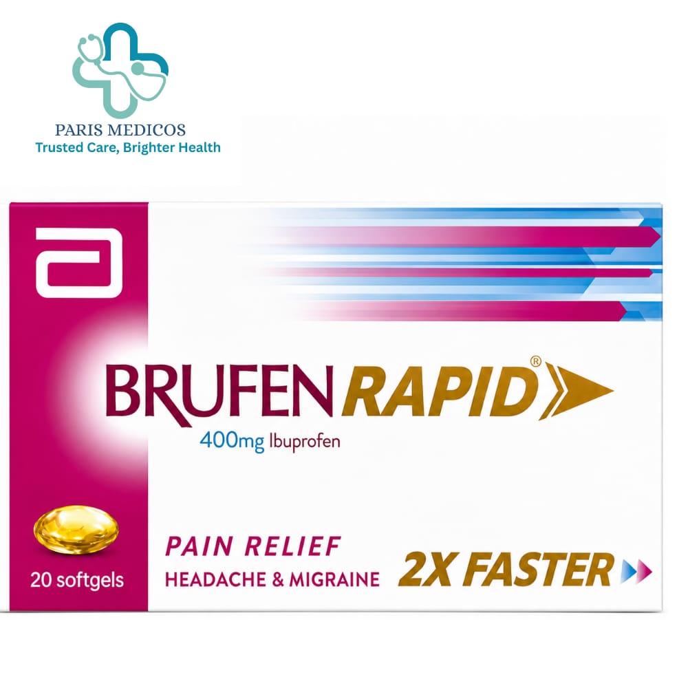 Brufen Rapid 400mg Ibuprofen Softgels (20 Softgels)